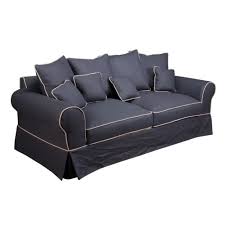 Il est disponible en tissu ou en cuir et est entièrement déhoussable. Canape Convertible 2 5 Places Tissu Dehoussable Mathis Gris Cdiscount Maison
