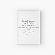 ¡ven!dador del don de sabiduría: Cuaderno De Espiral Gloria Sea Oracion Gloria Padre Hijo Espiritu Santo Oracion Catolica Cristiana De Lupappdesigns Redbubble