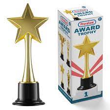 Crystal star awards, star trophies and plaques engraved to recognize super star performers or achievements! Prextex 10 Inch Gold Star Award Trophy For Trophy Awards And Party Celebrations Award Ceremony And Appreciation Gift Buy Online In Bermuda At Bermuda Desertcart Com Productid 154707959