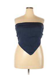 Details About Nwt Venezia Women Blue Tube Top 18 Plus