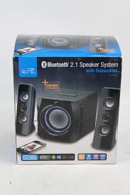 Ilive Blue Bluetooth 2 1 Speaker System With Subwoofer Property Room