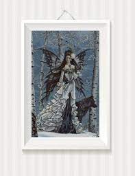 See more ideas about cross stitch patterns, cross stitch, stitch patterns. Black Fairy With Wolf Fantasy Art Cross Stitch Pattern In Pdf Anchor Cross Stitch Patterns Cross Stitch Pattern Maker Cross Stitch Fairy