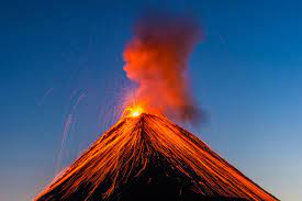 Guatemala Fuego Volcano Safetravel Volcano Natural Landmarks Europe Continent