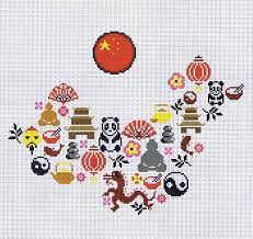 Looking for chinesel lantern cross stitch designs and patterns to download? Map Of China Cross Stitch Kit By Marie Coeur
