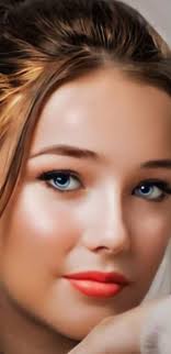 Close up photo of Lucy. She has this look