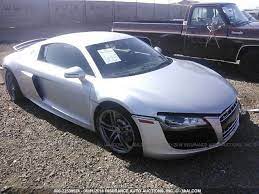 Damaged Audi R8 Car For Sale And Auction Wuadnafg9bn000147 Audi R8 Car R8 Car Audi