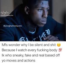 10 4k Likes 31 Comments Nba Youngboy Quotes Youngboyhoodquotes On Instagram In 2020 Rapper Quotes Gangsta Quotes Thug Quotes