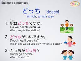 example sentences どっち docchi learn japanese words japanese language learning japanese phrases