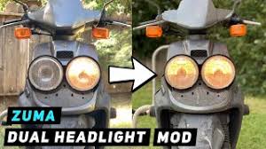 Kup 25 naszych najpopularniejszych produktów o najlepszej wartości 1. Yamaha Zuma 50 Dual Headlight Mod Mitch S Scooter Stuff Youtube