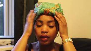 Get yourself a spray bottle and fill it up with water. How I Tie My Headscarf For Bed Youtube