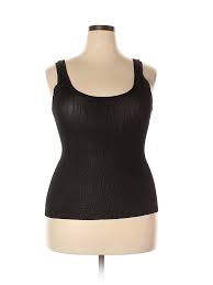 Details About Daisy Fuentes Women Black Sleeveless Top 1 X Plus