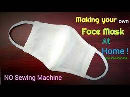 The tutorial for the face mask is fairly simple and easy to follow, so scroll down below to read it. Diy Fabric Face Mask Without Sewing Machine Reusable Face Mask Youtube Diy Fabric Diy Face Diy Face Mask