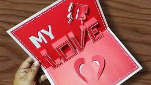 Download free pdf template for this project here. Diy Valentines Day Pop Up Card Anniversary Cards Gift Idea Handmade Greeting Card Ideas