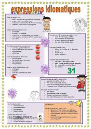 Expressions Idiomatiques Ra C Ponses Incluses Anglaisfacile Expressions Idiomatiques French Expressions Expressions