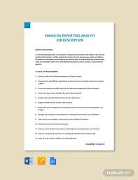 Your job description is the first touchpoint between your company and your new hire. 60 Free Analyst Job Description Templates Edit Download Template Net