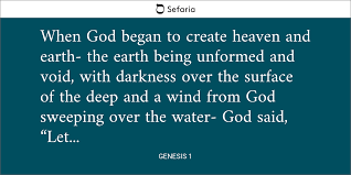 Genesis 1 | Sefaria Library