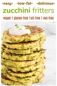 Easy Vegan Zucchini Fritters Gluten Free Nut Free Oil Free Recipe Vegan Recipes Healthy Vegan Dinner Recipes Vegan Recipes Easy