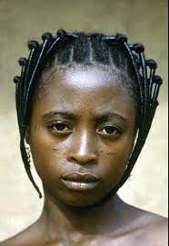 Dynamicafrica Portrait Of A Yoruba Woman With A Threaded Hairstyle Simple But Elaborate Coiffure African Hairstyles Hair Threading African Threading