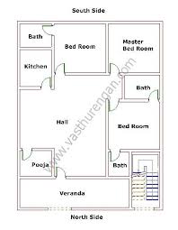North Facing House Plan4 Vastu House 2bhk House Plan New House Plans