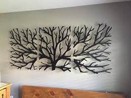 Metal Wall Art Decor 3d Sculpture 3 Piece Tree Brunch Modern Fireplace Decor Tree Of Life In 2021 Metal Tree Wall Art Metal Wall Art Decor Modern Fireplace Decor