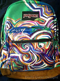 Hand Painted Jansport Backpack Emilydwan Com Order Your Own Here Https Www Etsy Com Listing 1 Reutilizar Ropa Vieja Chaquetas De Mezclilla Reutilizar Ropa