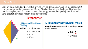 Mencari Keliling Layang Layang Matematika Layang Layang Belajar