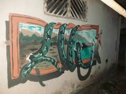Maybe you would like to learn more about one of these? Ra On Twitter Belajar Bikin Mural 3d Ular Piton Melilit Lukisan Mural Mural3d Painting Muralart