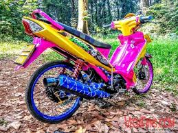 Maybe you would like to learn more about one of these? 33 Gambar Modifikasi Motor Vega Zr Warna Biru Terbaik Lingkar Png