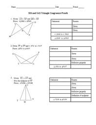 Triangle Congruence Proofs Worksheet Teachers Pay Teachers
