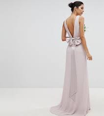 Tfnc Wedding Sateen Bow Back Maxi Dress Pink Review