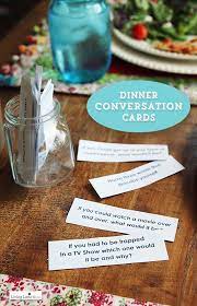 In this partyjoys post, we will discuss some ideas on the same for you. Printable Dinner Conversation Starter Cards Birthday Dinner Party Dinner Conversation Starters Dinner Party Games