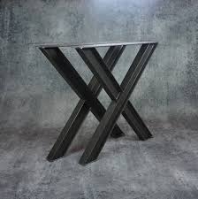 3 I Beam X Table Legs Raw Set Of 2 Metal Table Legs Table Legs Iron Table Legs