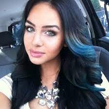 Black Hair Blue Eyes Black Hair Blue Eyes Blue Hair Streaks Hair Streaks