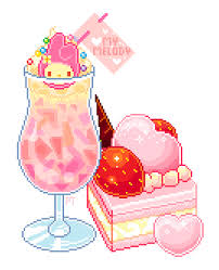 Offireandwaves Anime Pixel Art Pixel Art Food Pixel Art