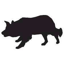 Black And White Collie Dog Clipart New Border Collie Dog Silhouette Sticker Dogs Breed Stickers Car Decal Decals Signs Plaques Dog Supplies Dog Silhouette Dog Tattoos Border Collie