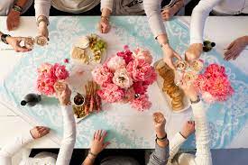 When all the guests arrive, the woman asks the. Ladies Dinner Party Fat Mum Slim