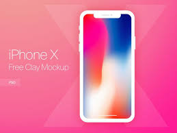 Simple edit with smart layers. Iphone X Clay Free Mockup Mockup Psd Iphone Mockup Psd Iphone