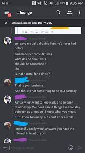 Dude in discord wants the server to know of his sexual prowess. :  r/cringepics