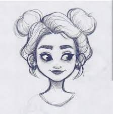 Image of drawing ideas for girls kids free download best drawing. Girl With Pretty Buns Art Drawings Sketches Sketches Art Drawings Inspiration