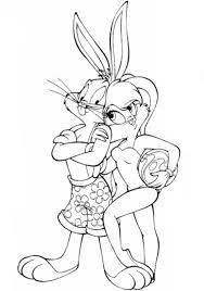 Select from 35870 printable crafts of cartoons, nature, animals, bible and many more. Bugs Bunny With Lola Coloring Page Kidswoodcrafts Bugs Bunny Drawing Cartoon Coloring Pages Bunny Coloring Pages