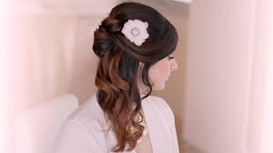 Whether you want sassy, classy or funky look we have rounded 4. Wedding Hairstyle Tutorial Prom Half Up Half Down With Curls For Long Hair Youtube