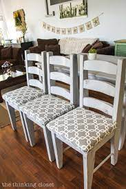 Quickly watch ow to reupholster dining room chairs with white vinyl and add new padding. Diy Dining Chair Upholstery Off 69