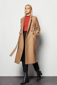 Karen millen italian moleskin coat. Investment Notch Collar Coat Karen Millen From Camel Coat On 21 Buttons