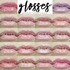 2018 current list of senegence glosses in 2019 lipstick