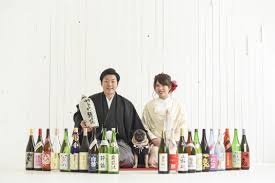 和装 わんちゃん 酒 結婚写真 写真 ウェディングフォト