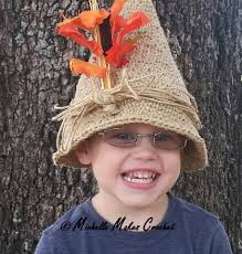 Crochet Pattern for Halloween Scarecrow Hat