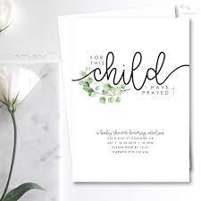 Minimalist Christian Leaf Baby Shower Invitation For This Etsy In 2021 Christian Baby Shower Christian Baby Shower Invitations Baby Shower