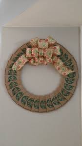 Repurposing Starbucks Coffee Cup Sleeves In A Christmas Wreath Starbucks Crafts Coffee Cup Sleeves Starbucks Christmas