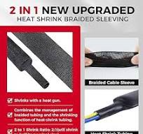 Amazon.com: Sonoreboom 2 in 1 Heat Shrink Braided Sleeving ...