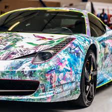The first car constructed in ferrari's name, the v12 125 s, also a racing sports car, debuted in 1947 at the piacenza racing circuit. Art Car Ferrari 458 Italia Blog Inspiration Joseph Klibansky
